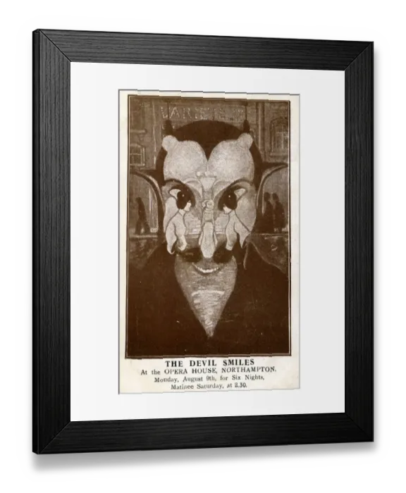 Framed Print : The Devil Smiles, Opera House, Northampton Framed Print : The Devil Smiles, Opera House, Northampton