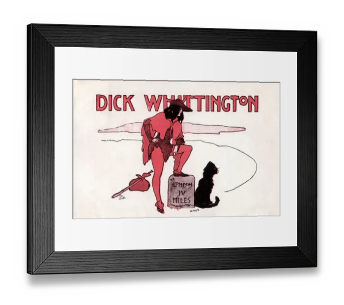 Framed Print : Dick Whittington, a pantomime Framed Print : Dick Whittington, a pantomime
