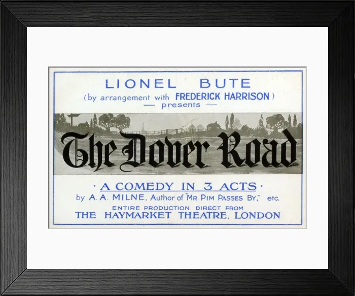 Framed Print : The Dover Road, comedy by A A Milne, Bournemouth Framed Print : The Dover Road, comedy by A A Milne, Bournemouth