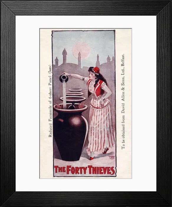 Framed Print : The Forty Thieves, a pantomime Framed Print : The Forty Thieves, a pantomime