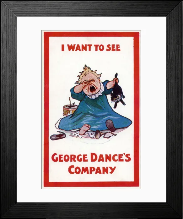 Framed Print : I want to see George Dances Company Framed Print : I want to see George Dances Company