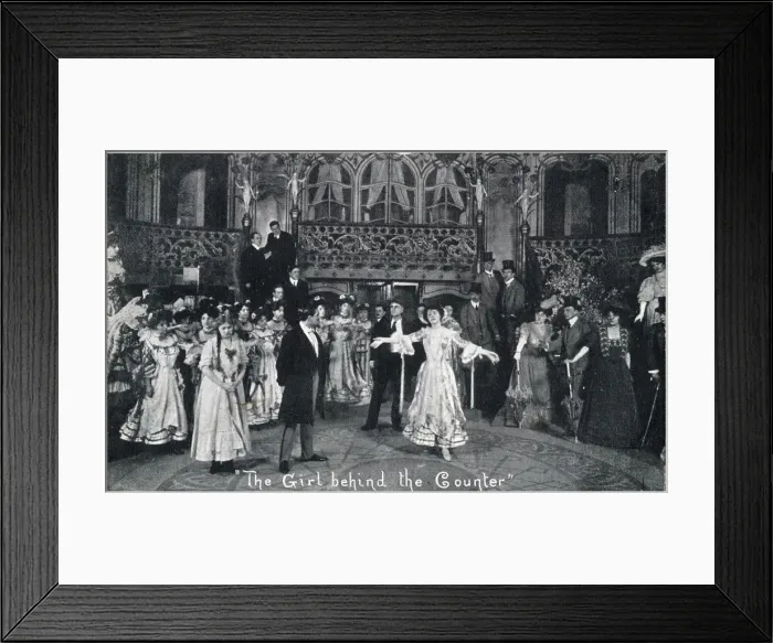 Framed Print : The Girl behind the Counter, musical comedy, Portsmouth Framed Print : The Girl behind the Counter, musical comedy, Portsmouth