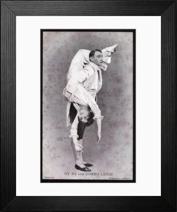 Framed Print : Oy Ra and Dorma Leigh, in The Girl on the Film, London Framed Print : Oy Ra and Dorma Leigh, in The Girl on the Film, London