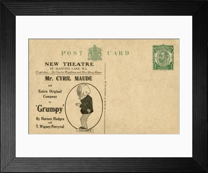 Framed Print : Cyril Maude in Grumpy, New Theatre, London Framed Print : Cyril Maude in Grumpy, New Theatre, London
