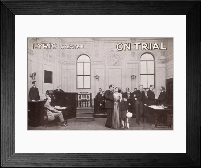 Framed Print : On Trial, Lyric Theatre, London Framed Print : On Trial, Lyric Theatre, London