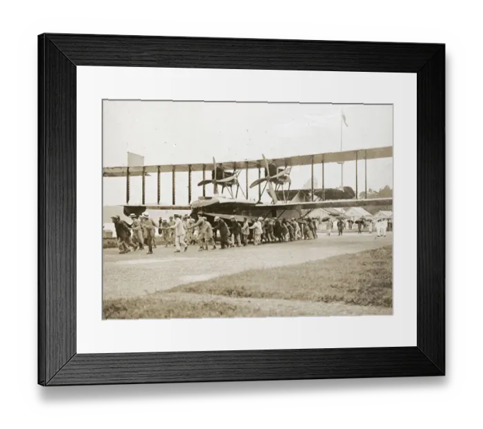 Framed Print : Sempill British Aviation Mission to Japan, flying boat