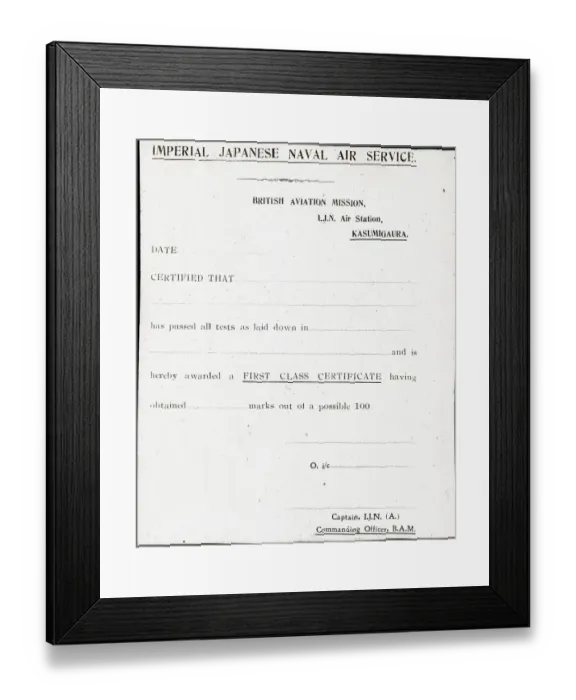 Framed Print : Sempill British Aviation Mission to Japan Framed Print : Sempill British Aviation Mission to Japan