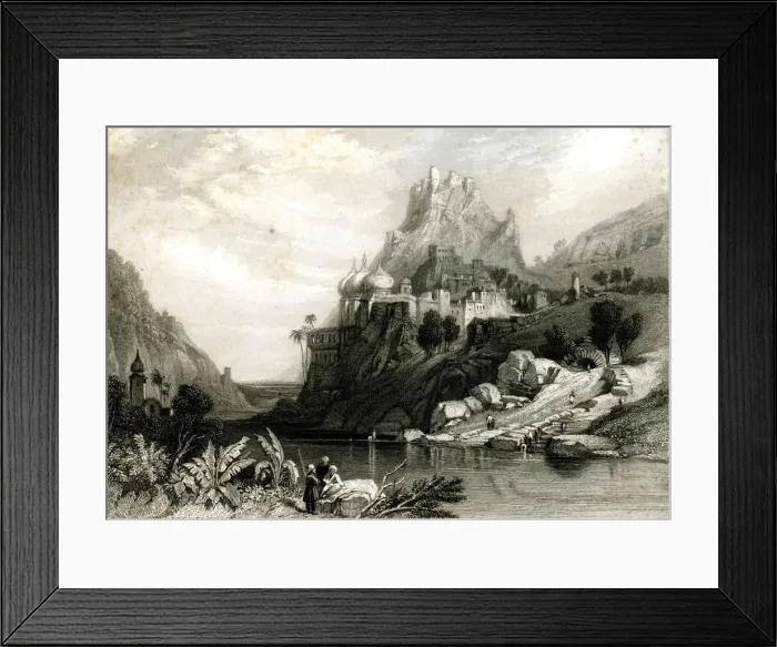 Framed Print : Ruins of Ettaia or Ettawa, India - circa 1840 Framed Print : Ruins of Ettaia or Ettawa, India - circa 1840