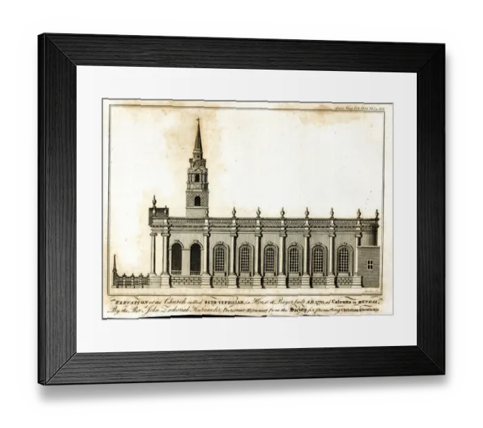 Framed Print : Beth-Tephillah Church, Calcutta, later the Old Mission Church Framed Print : Beth-Tephillah Church, Calcutta, later the Old Mission Church