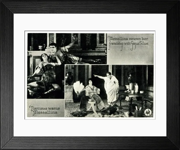 Framed Print : Silent Film - Messalina, Gajus Silius, Narcisus Framed Print : Silent Film - Messalina, Gajus Silius, Narcisus