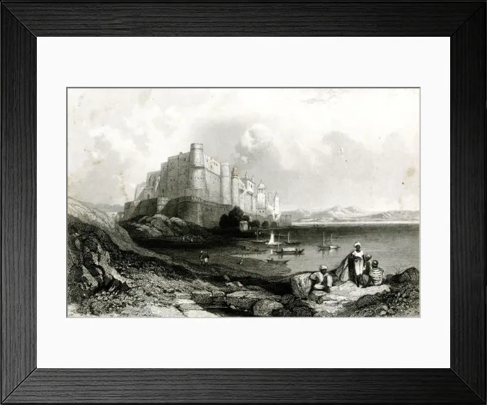 Framed Print : The Fort of Agra, India circa 1850 Framed Print : The Fort of Agra, India circa 1850