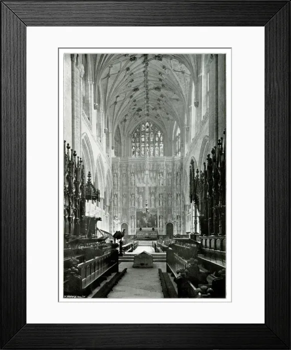 Framed Print : The Choir, Winchester Cathedral looking East Framed Print : The Choir, Winchester Cathedral looking East