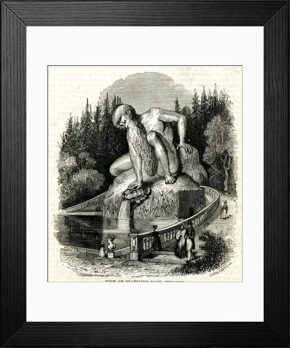 Framed Print : View of Pratilino Park, Tuscany