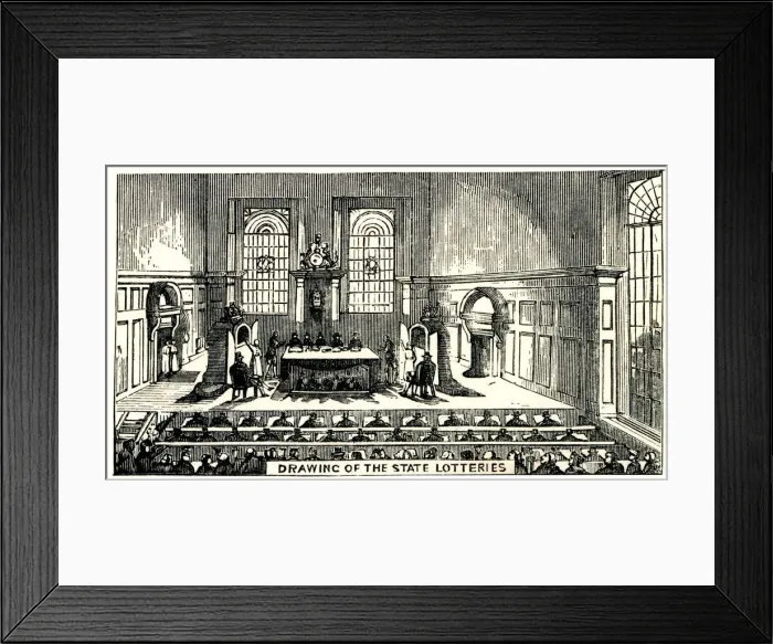 Framed Print : Drawing of the State Lottery Framed Print : Drawing of the State Lottery