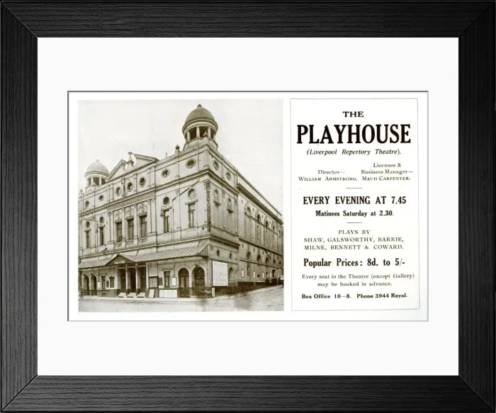 Framed Print : Liverpool Repertory Theatre, The Playhouse Framed Print : Liverpool Repertory Theatre, The Playhouse