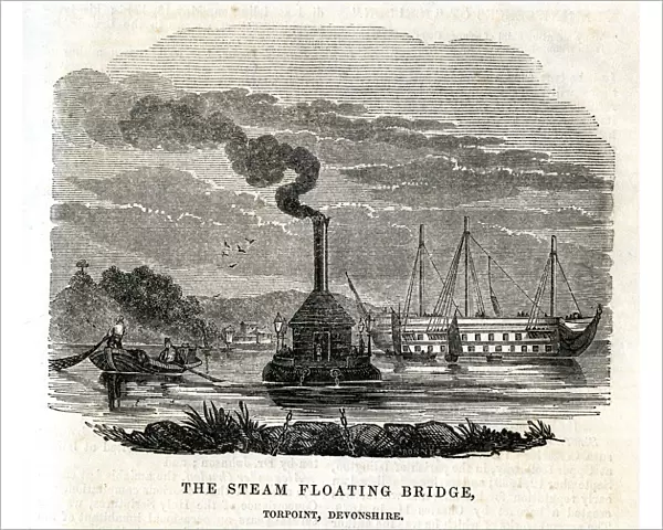 The Steam Floating Bridge, Torpoint, Devonshire
