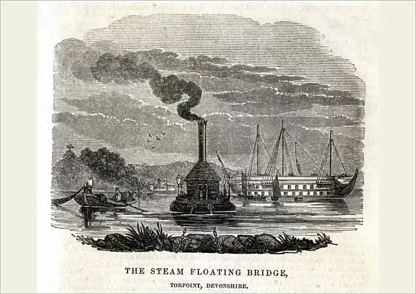 The Steam Floating Bridge, Torpoint, Devonshire