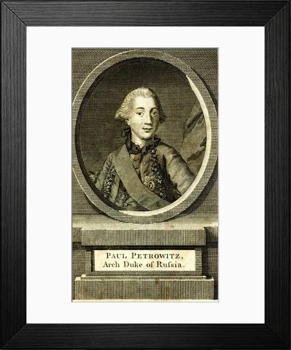 Framed Print : Paul Petrowitz, Archduke of Russia Framed Print : Paul Petrowitz, Archduke of Russia
