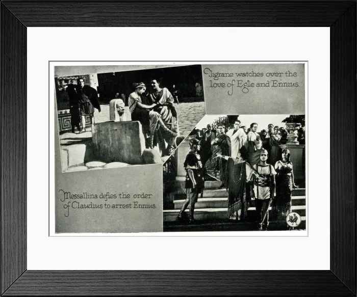Framed Print : Messalina, Tigrane, Egle, Ennius Arrest of Ennius
