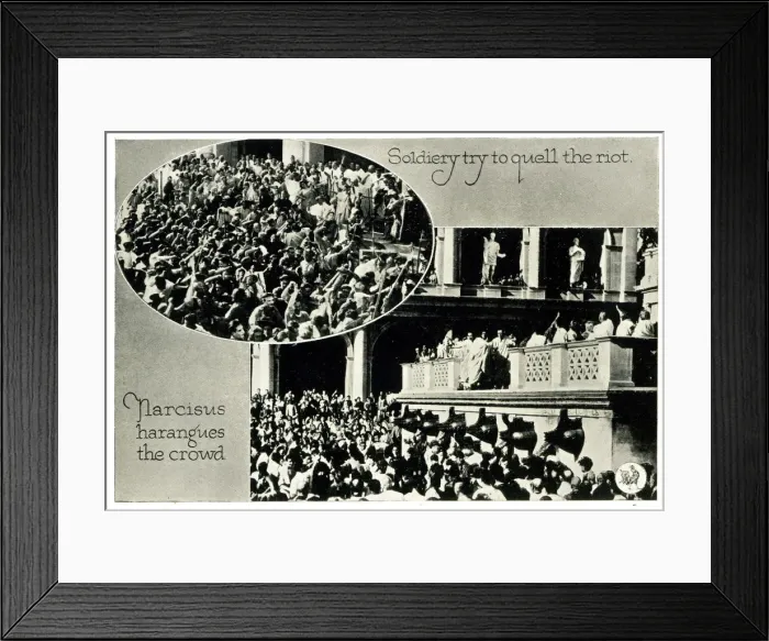 Framed Print : Messalina, Narcisus harrangues crowd, Quelling Riot Framed Print : Messalina, Narcisus harrangues crowd, Quelling Riot