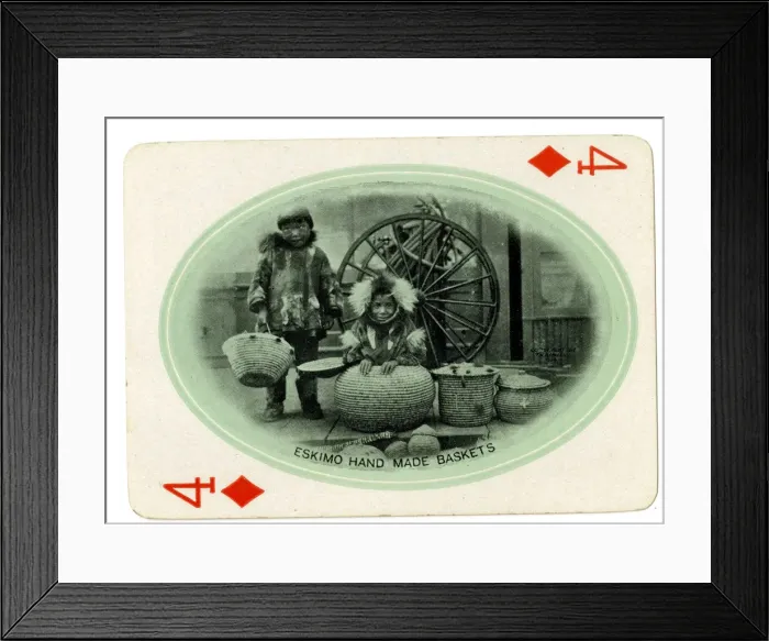 Framed Print : Eskimo Hand Made Baskets Framed Print : Eskimo Hand Made Baskets