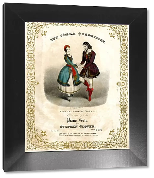Sheet Music Cover The Polka Quadrilles circa 1870