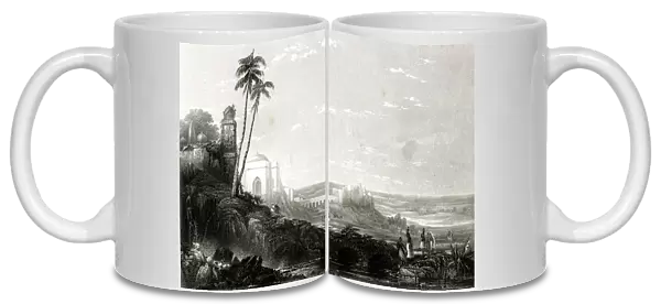 Ruins between Futtipur Sikri and Biana, India 1840