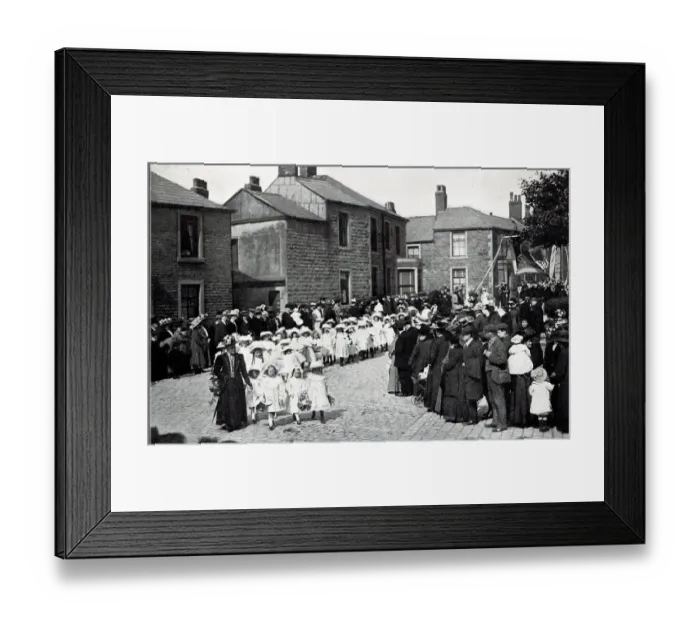 Framed Print : Accrington Co-Operative Society Jubillee Procession 1 1910 Framed Print : Accrington Co-Operative Society Jubillee Procession 1 1910