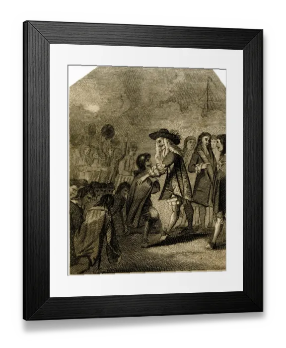 Framed Print : The Meeting of King Charles II and General Monk Framed Print : The Meeting of King Charles II and General Monk