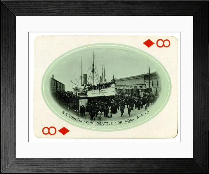Framed Print : S.s Ohio leaving Seattle for Nome, Alaska Framed Print : S.s Ohio leaving Seattle for Nome, Alaska