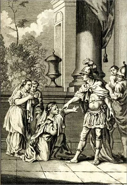 Andromache taken prisoner, in Epirus, by Pyrrhus