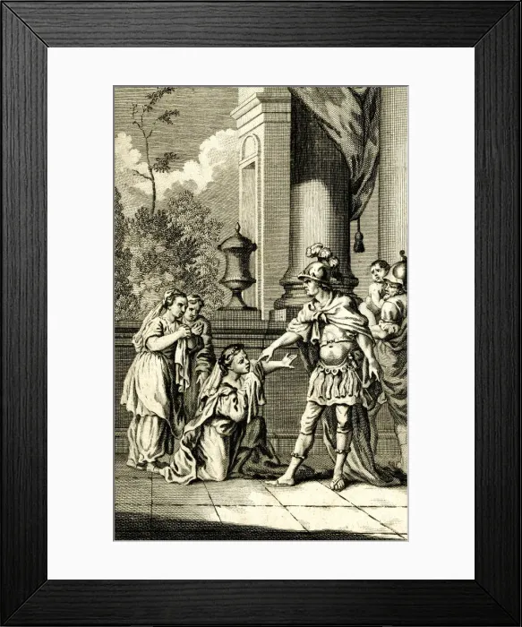 Framed Print : Andromache taken prisoner, in Epirus, by Pyrrhus Framed Print : Andromache taken prisoner, in Epirus, by Pyrrhus