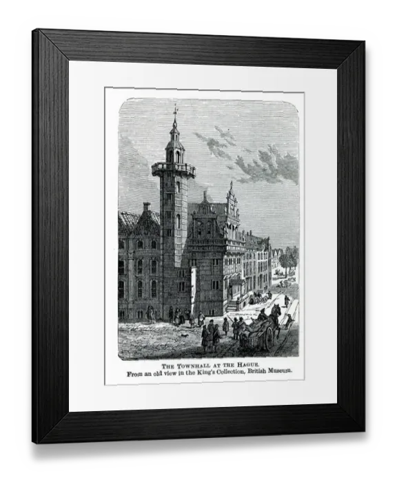 Framed Print : The Town Hall at the Hague Framed Print : The Town Hall at the Hague