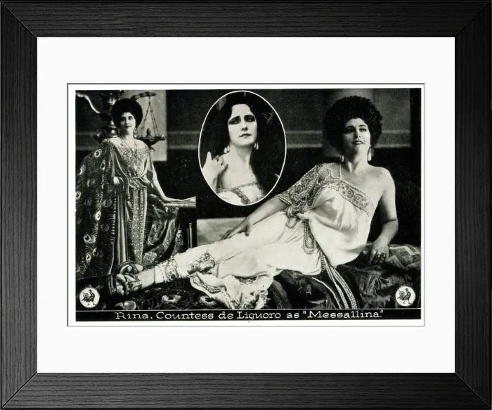 Framed Print : Silent Film - Messalina, Rina Countess of Liguoro Framed Print : Silent Film - Messalina, Rina Countess of Liguoro