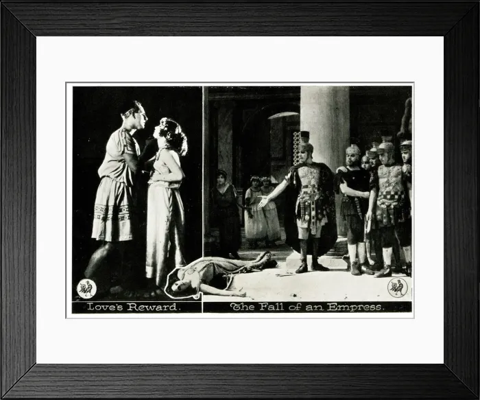 Framed Print : Silent Film - Messalina, Death of Messalina Framed Print : Silent Film - Messalina, Death of Messalina