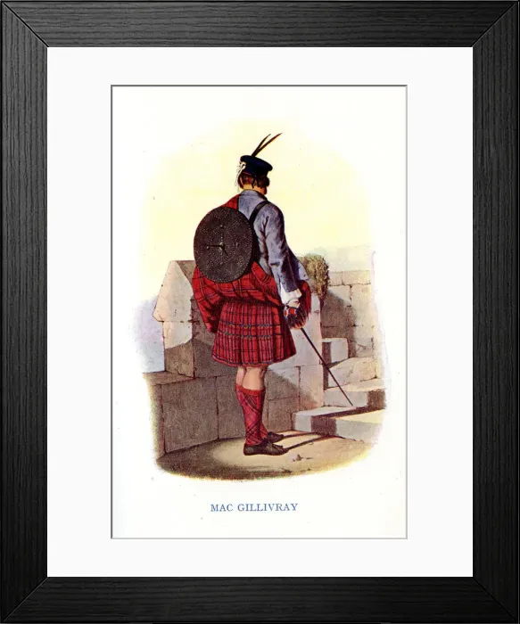 Framed Print : Mac Gillivray, Traditional Scottish Clan Costume Framed Print : Mac Gillivray, Traditional Scottish Clan Costume