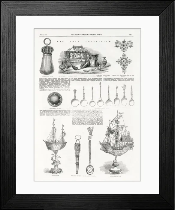 Framed Print : The Loan Collection Exhibition - South Kensington: (left to right from top Framed Print : The Loan Collection Exhibition - South Kensington: (left to right from top