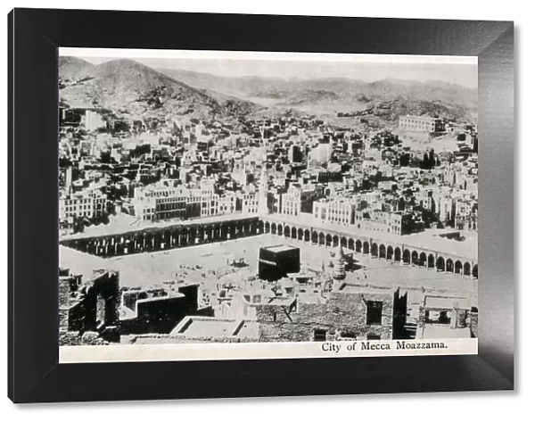 View looking down toward the Kaaba (al-Kaʿbah al-Musharrafah) - Mecca, Saudi Arabia