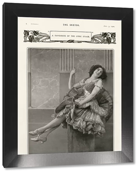 A Favourite of the Lyric Stage - Miss Marie Dainton Resting Date: 1904