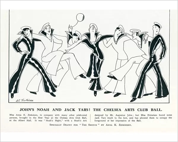 Anna Zinkiesen - Johns Noah and Jack Tars! The Chelsea Arts Club Ball