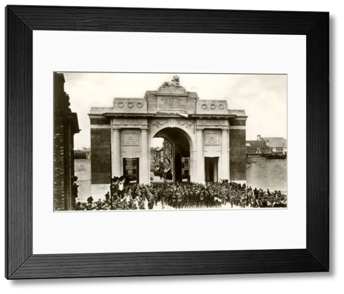 Framed Print : WWI - Menin Gate Memorial unveiled by FM Lord Plumer Framed Print : WWI - Menin Gate Memorial unveiled by FM Lord Plumer