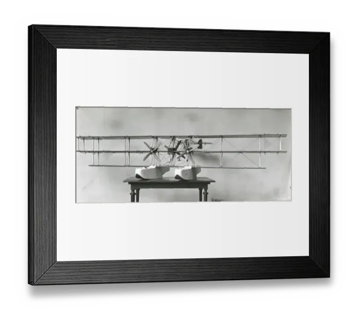 Framed Print : Short Triplane seaplane front view Framed Print : Short Triplane seaplane front view