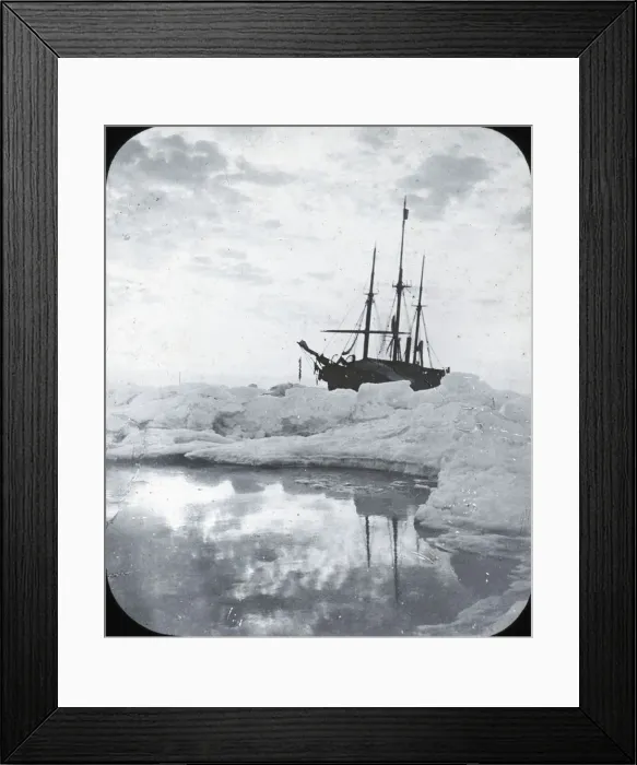 Framed Print : Nansens Fram, ice-bound (1894) Framed Print : Nansens Fram, ice-bound (1894)