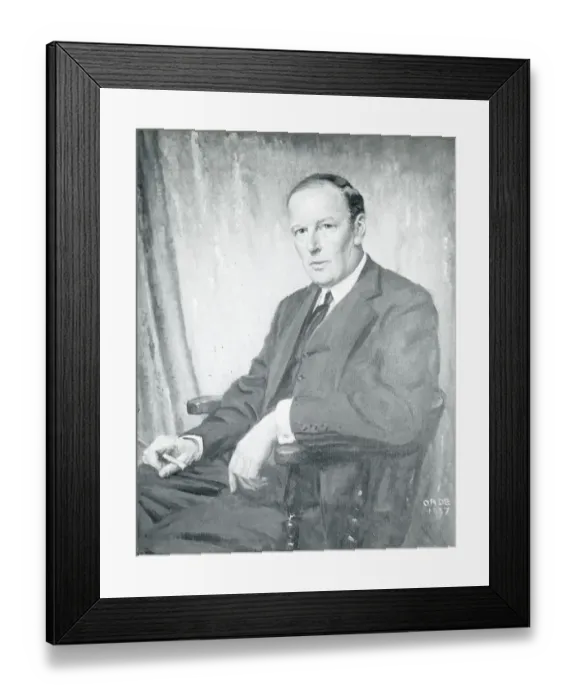 Framed Print : John Moore-Brabazon - Portrait as President R. Ae. S Framed Print : John Moore-Brabazon - Portrait as President R. Ae. S