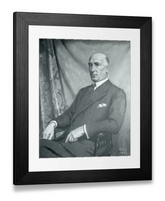 Framed Print : Lord Weir of Westwood - Portrait as President R. Ae. S
