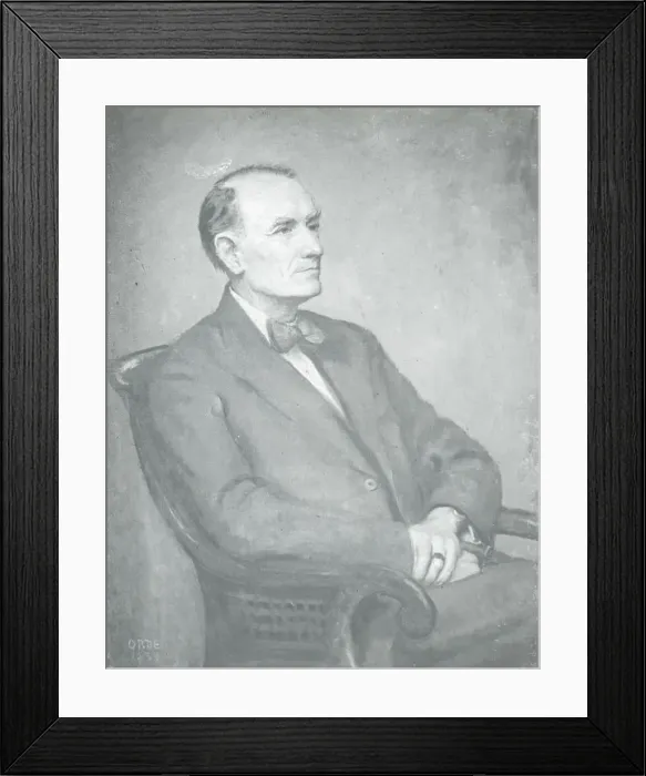 Framed Print : Mr. H. E. Wimperis - Portrait as President R. Ae. S Framed Print : Mr. H. E. Wimperis - Portrait as President R. Ae. S