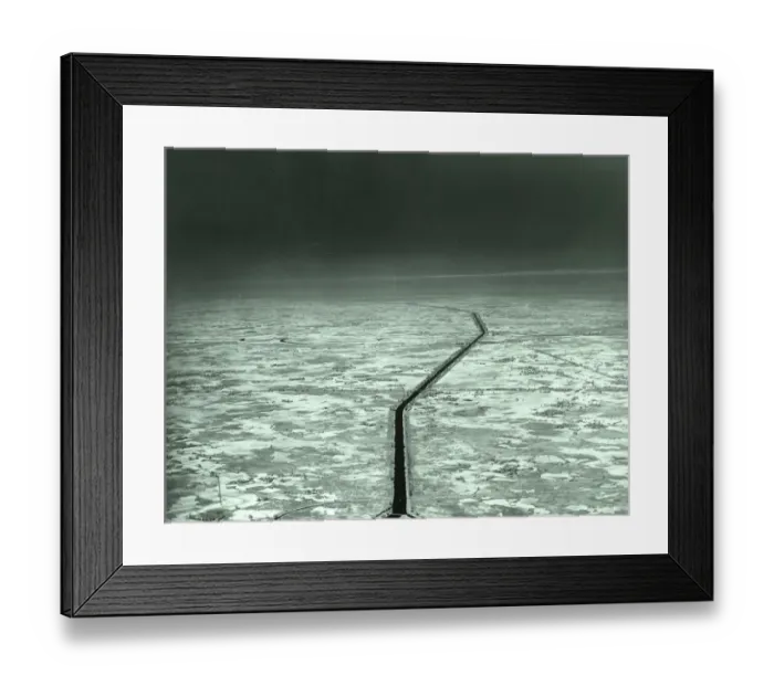Framed Print : Ganges Canal from Nanua (infra-red photo) Framed Print : Ganges Canal from Nanua (infra-red photo)