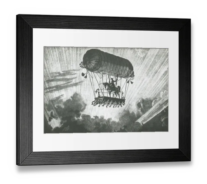Framed Print : An Equestrian Ascent by Testu Brissy, 1798 Framed Print : An Equestrian Ascent by Testu Brissy, 1798