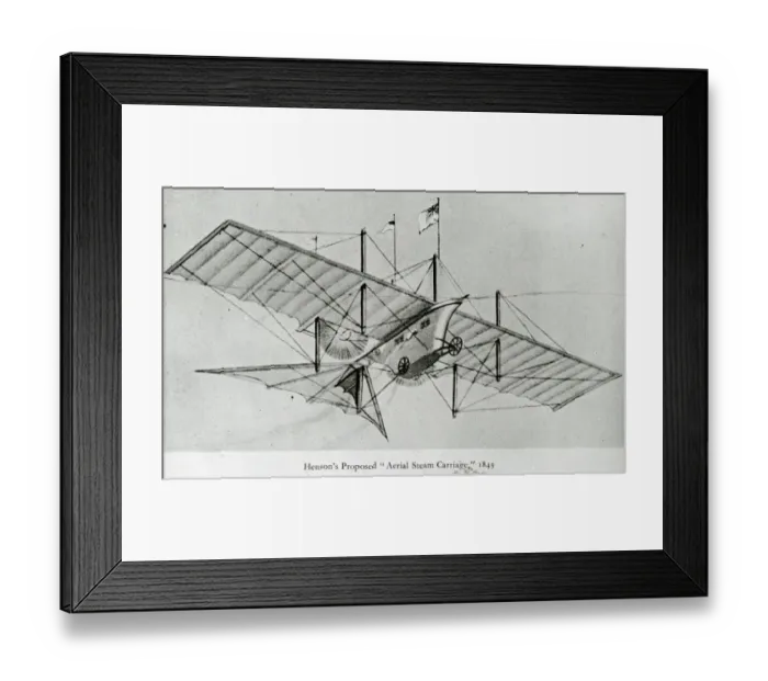 Framed Print : Henson Aerial Steam Carriage Framed Print : Henson Aerial Steam Carriage