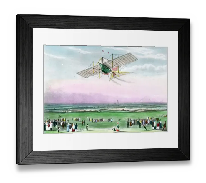 Framed Print : Hensons Aerial Carriage Framed Print : Hensons Aerial Carriage